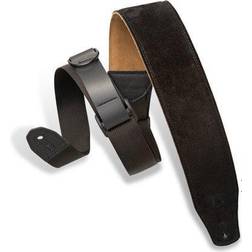 Levy's Leathers Right Height(TM) Suede Guitar Strap Black