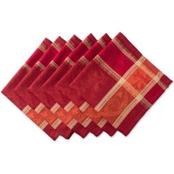 DII Imports Harvest Wheat Jacquard Set Cloth Napkin Multicolour (50.8x50.8cm)