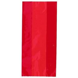 Unique 30 Ruby Red Cellophane Gift Bags