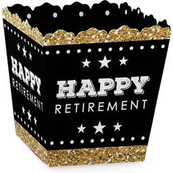 Happy Retirement Party Mini Favor Boxes Retirement or Going Away Party Treat Candy Boxes Set of 12