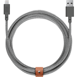 Native Union Apple MFi Certified 9.8' Lightning USB Charging Cable Zebra