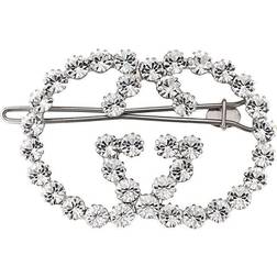 Gucci GG crystal-embellished hair clip - women