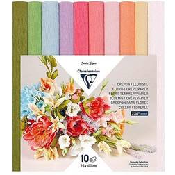 Clairefontaine crepepapir, 10 ruller, pastelfarver