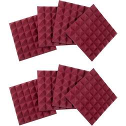 Gator 8-pack of Burgundy 12-inch x 12-inch Acoustic Pyramid Panel
