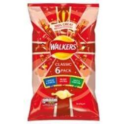 Walkers Classic Variety Crisps 6x25g 6x25g