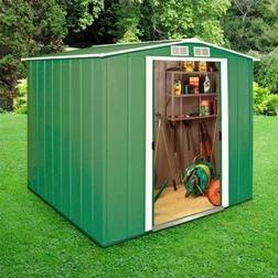 Sapphire 6x6 Metal Shed Green (Building Area )