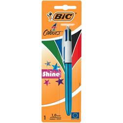 Bic 4 Colours Shine Ballpoint Pen wilko