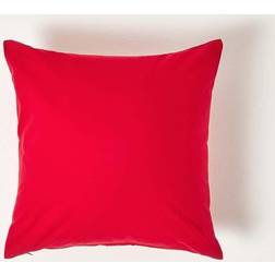 Homescapes Square 40 Pillow Case Red