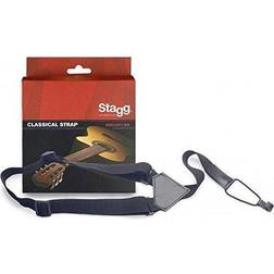 Stagg 20595 Classical Guitar with Ukulele Strap Black