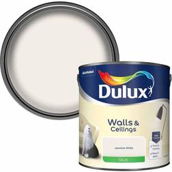 Dulux Jasmine Silk Emulsion Wall Paint, Ceiling Paint White 2.5L