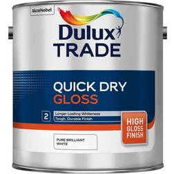 Dulux Trade Quick Dry Gloss Wood Paint Pure Brilliant White 2.5L
