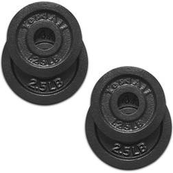 Yes4All 1.15-inch Cast Iron Weight Plates Set for Dumbbells-Standard Dumbbell Plates Set (1.25 2.5lb, Set of 4)