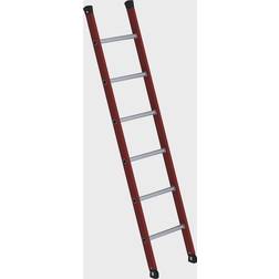 MUNK Plastic lean to ladder, with textured aluminium rungs, 6 rungs