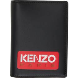 Kenzo logo-patch bi-fold wallet - men - Calf Leather/Cotton
