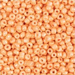 Creativ Company Rocaille Seed Beads, D 3 mm, size 8/0 hole size 0,6-1,0 mm, peach, 25 g/ 1 pack