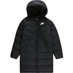 Nike Older Kid's Sportswear Synthetic-Fill Hooded Parka - Black (DX1268-010)