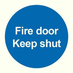 Sign Fire Door Keep Shut