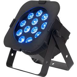 American Dj 12PX HEX 12x 12W 6-In-1 RGBAW UV LED PAR Fixture w/Gel Frame, Black