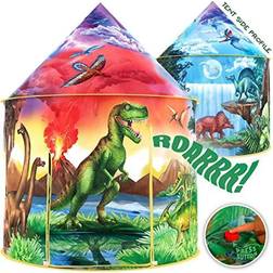 Dinosaur Discovery Kids Tent with Roar Button