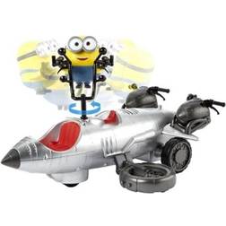 Mattel Minions RC Vehicle Wild Rider Remote Control Toy with 4-inch Minions Bob Action Figure Gift for Kids