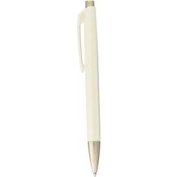 Caran d’Ache Caran Dache Ballpoint Pen, White, with SwissRide Blue Medium Cartridge