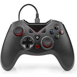 Nedis GGPD110BK Gamepad with 12 buttons For PC Black