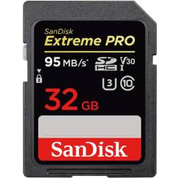 SanDisk 32GB Extreme PRO UHS-I U3 V30 SDHC Memory Card