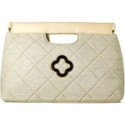 Laura Ashley Women's Handbag VALETTA-CREAM Grey (30 x 20 x 9 cm)