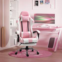 Vinsetto Racing Gaming Chair with Lumbar Support, Pink