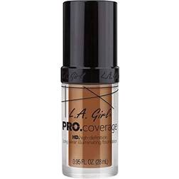 L.A. Girl 0.95 oz. Pro.Coverage High-Definition Illuminating Foundation in Toast