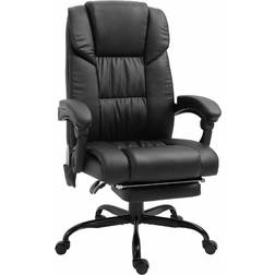 Vinsetto Harlock 6-Point PU Leather Massage Office Chair, black