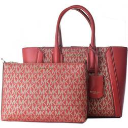 Michael Kors Women's Handbag 35F2G6KC5V-CHILI-GLD Red (24 x 18 x 8 cm)