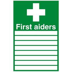 Safety Sign First Aiders SR11148