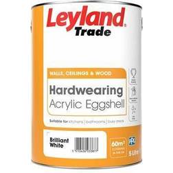 Leyland Trade Acrylic Hardwearing Eggshell White