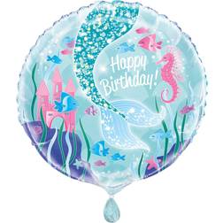 Unique Party 58337 18" Foil Mermaid Balloon