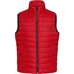 HUGO BOSS Slim-fit water-repellent padded gilet with contrast logo