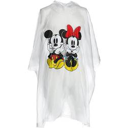 Disney Youth Mickey Minnie Sitting Family Rain Poncho - Clear