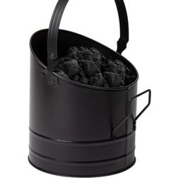 Mind Reader Large Fireplace Bucket with Handle, 11.25" Unisex