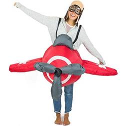 bodysocks Red Airplane Inflatable Costume