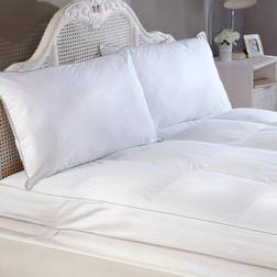 Cascade Home Luxury Down Enhancer Mattress Cover White