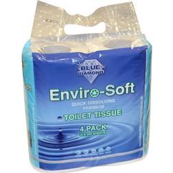 Blue Diamond Pack of Four Enviro-Soft Premium Toilet Roll