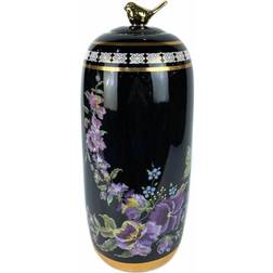 Dkd Home Decor Porcelain Black Shabby Chic Vase