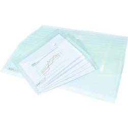 Popper Wallet A5 Clear Pack of 25 1500 HT01608