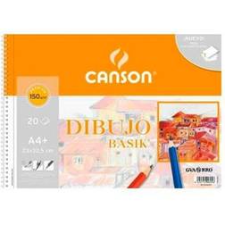 Canson Drawing pad Basik Smooth Micro perforated 150 g 20 Sheets 10Units Spiral (23 x 32,5 cm)