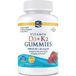 Nordic Naturals Vitamin D3 + K2 Pomegranate Gummies 60 pcs