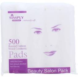 Simple Round Cotton Wool Cosmetic Pads 500-pack