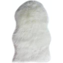 Flair Rugs Modern Fluffy Soft Animal White