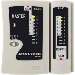 Basetech Cable tester BT-100 Suitable for RJ-45, RJ-11