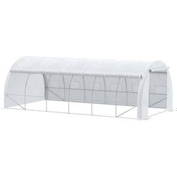 OutSunny Pollytunnel Tent Stainless steel Plastic