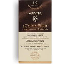 Apivita My Color Elixir Μόνιμη Βαφή Μαλλιών 5.0 Καστανό Ανοιχτό
